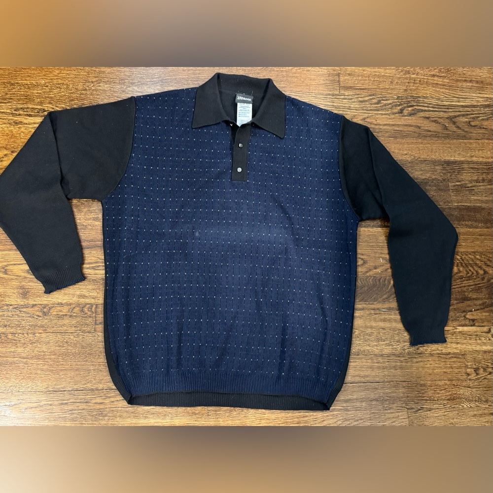 Vintage Versace Jeans Couture Navy Sweater Size XL